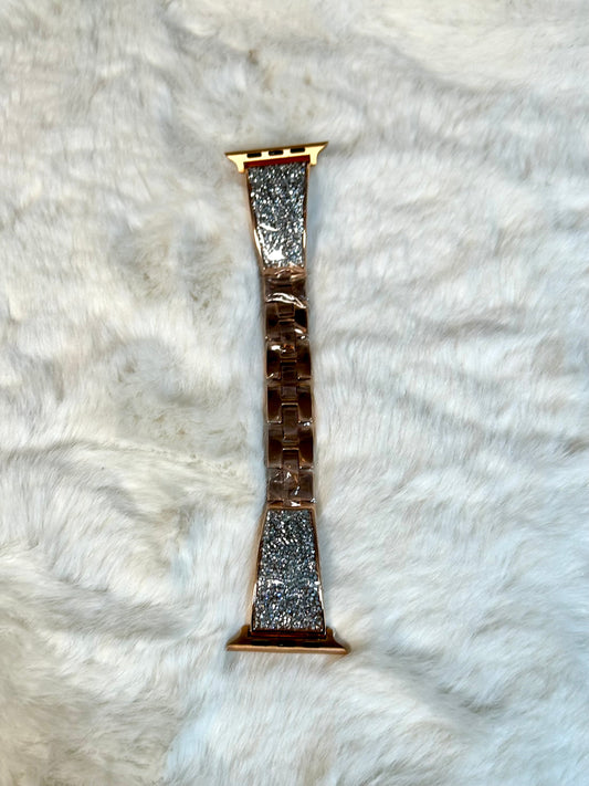 Rose Gold & Glitter Watch Band
