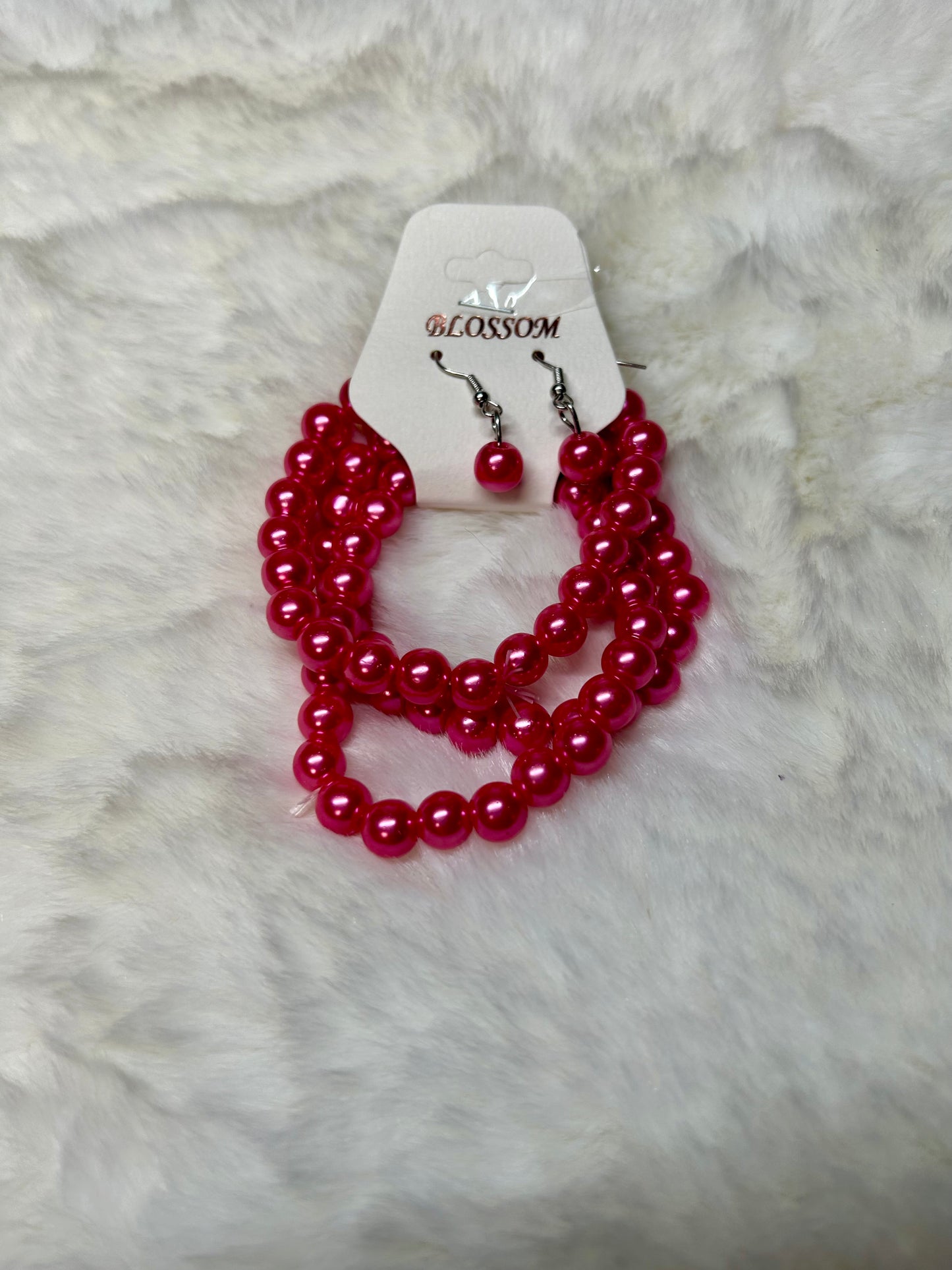Pearl Bracelet & Earring Set