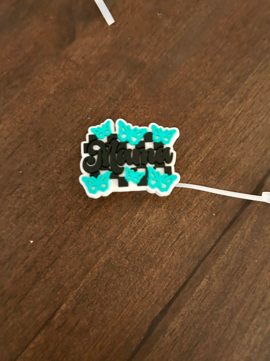 Mama Butterfly Straw Topper