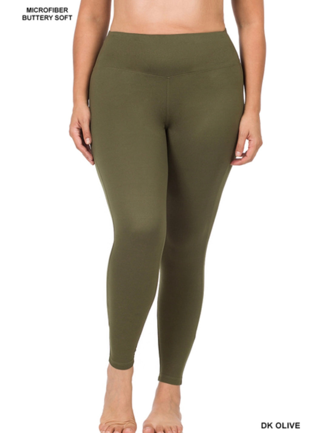 Zenana Premium Microfiber Wide Waistband Leggings