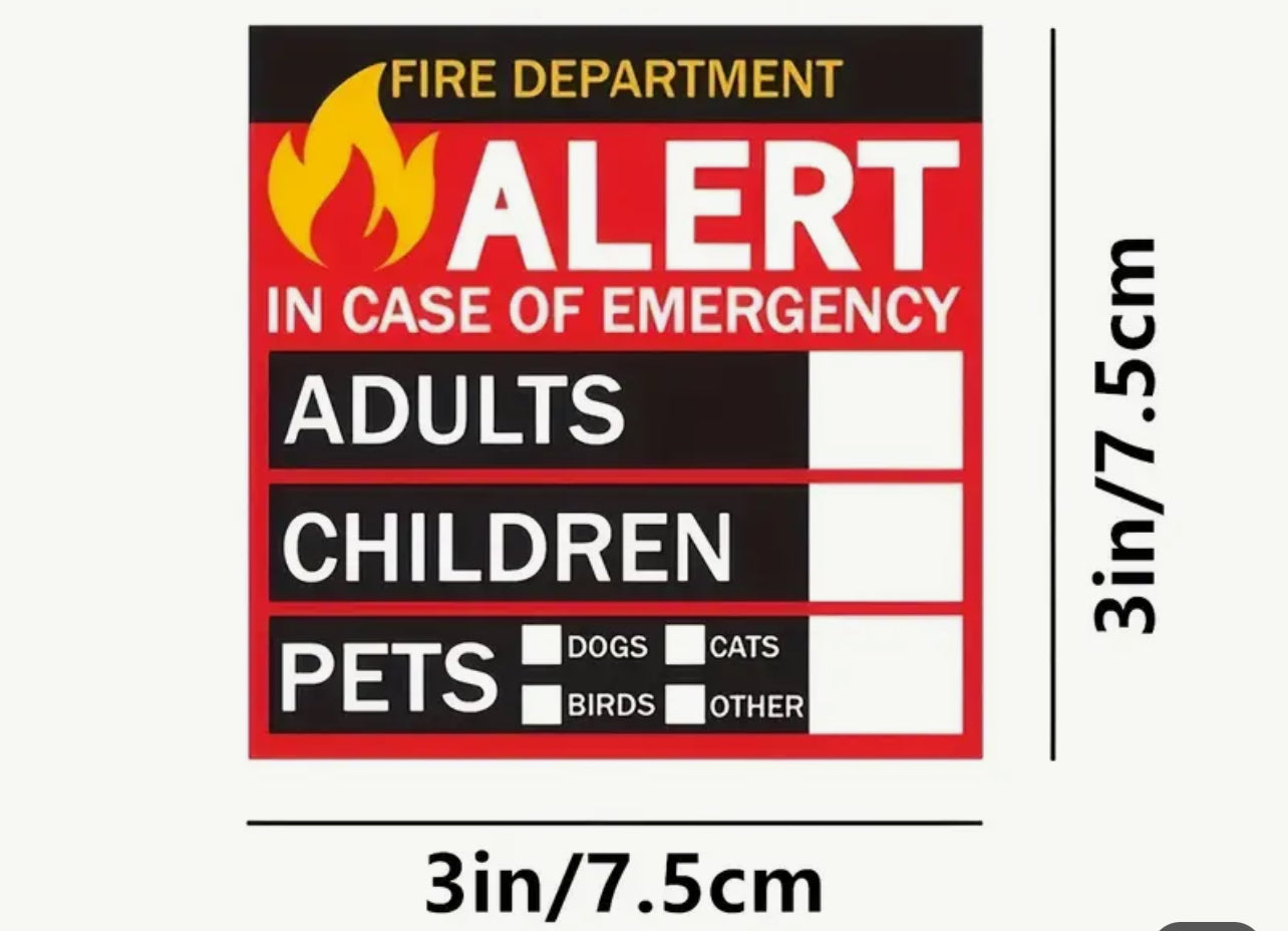 Emergency Stickers – Simply Melissa’s