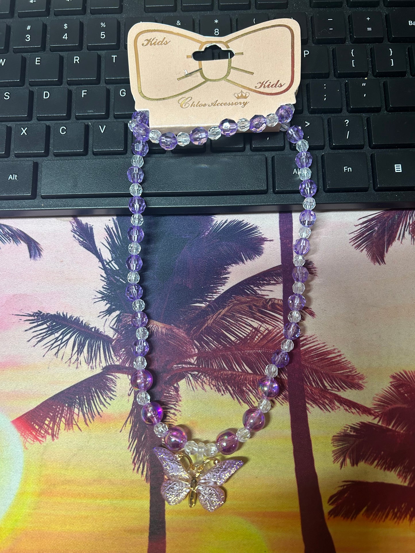 Butterfly Necklace & Bracelet Set