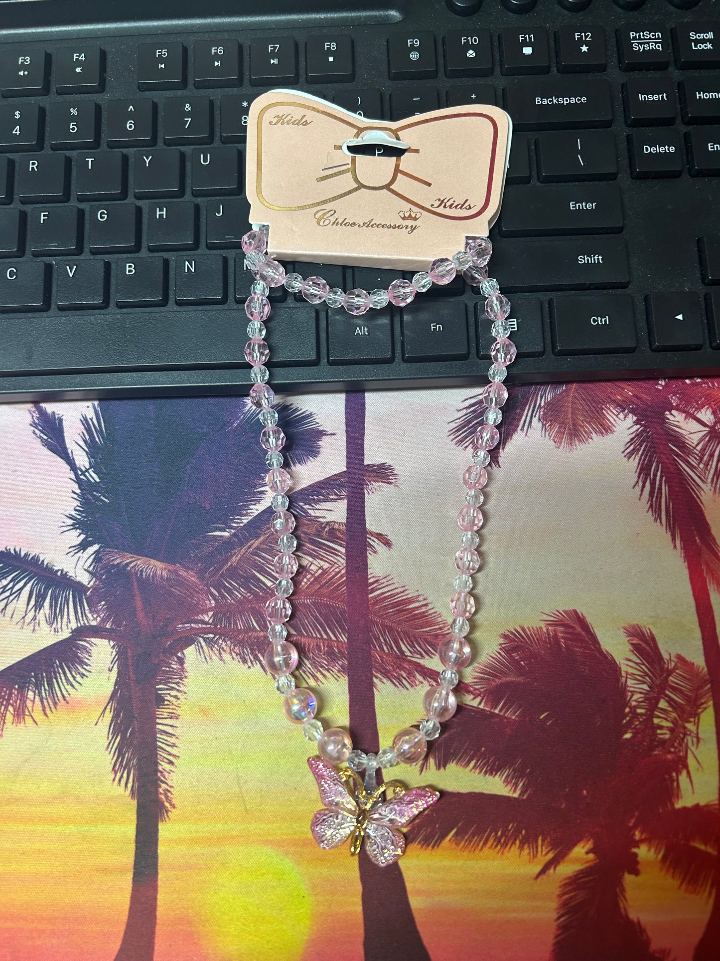 Butterfly Necklace & Bracelet Set