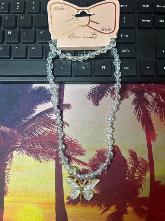 Butterfly Necklace & Bracelet Set