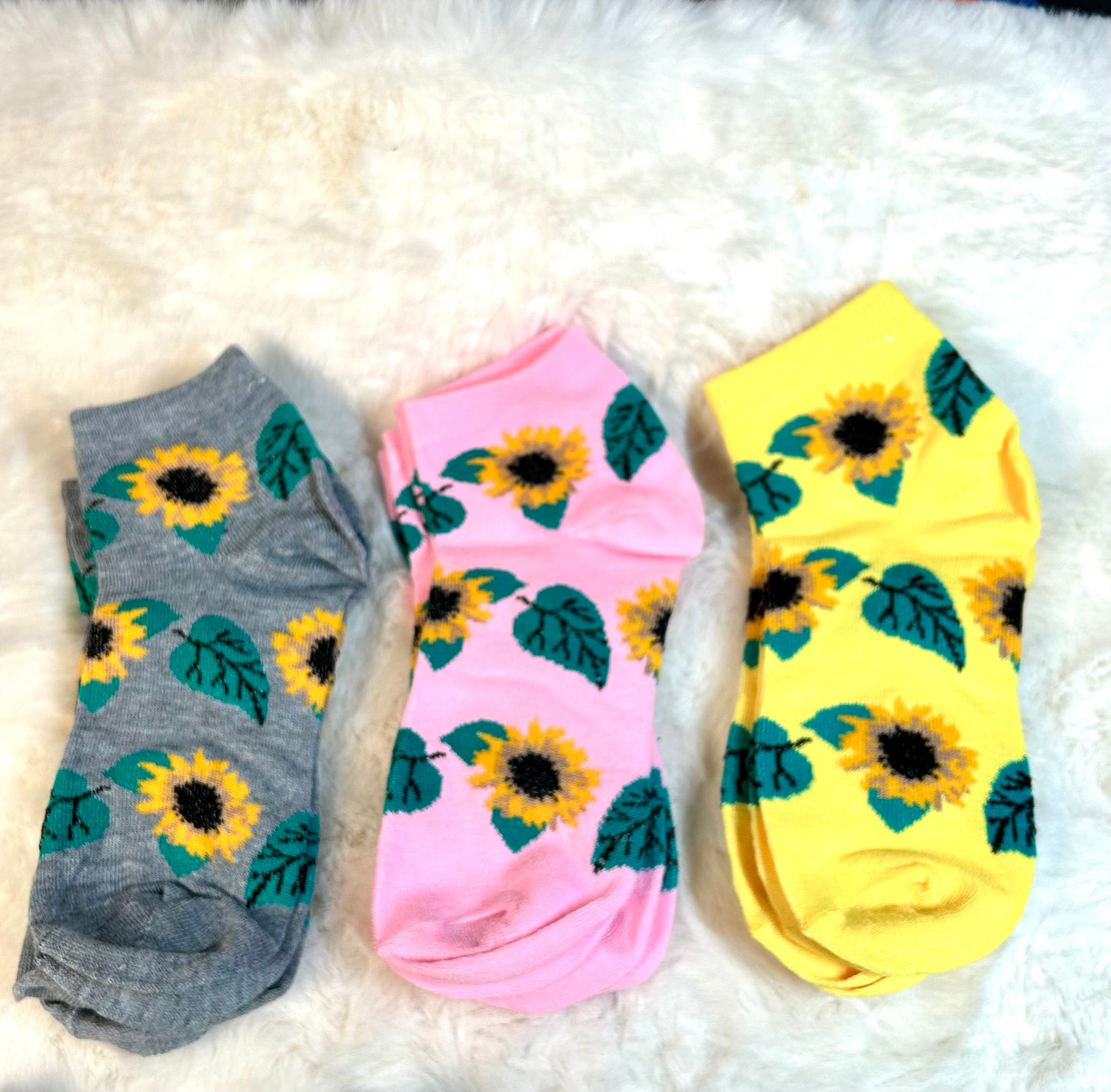 Sunflower Ankle Socks