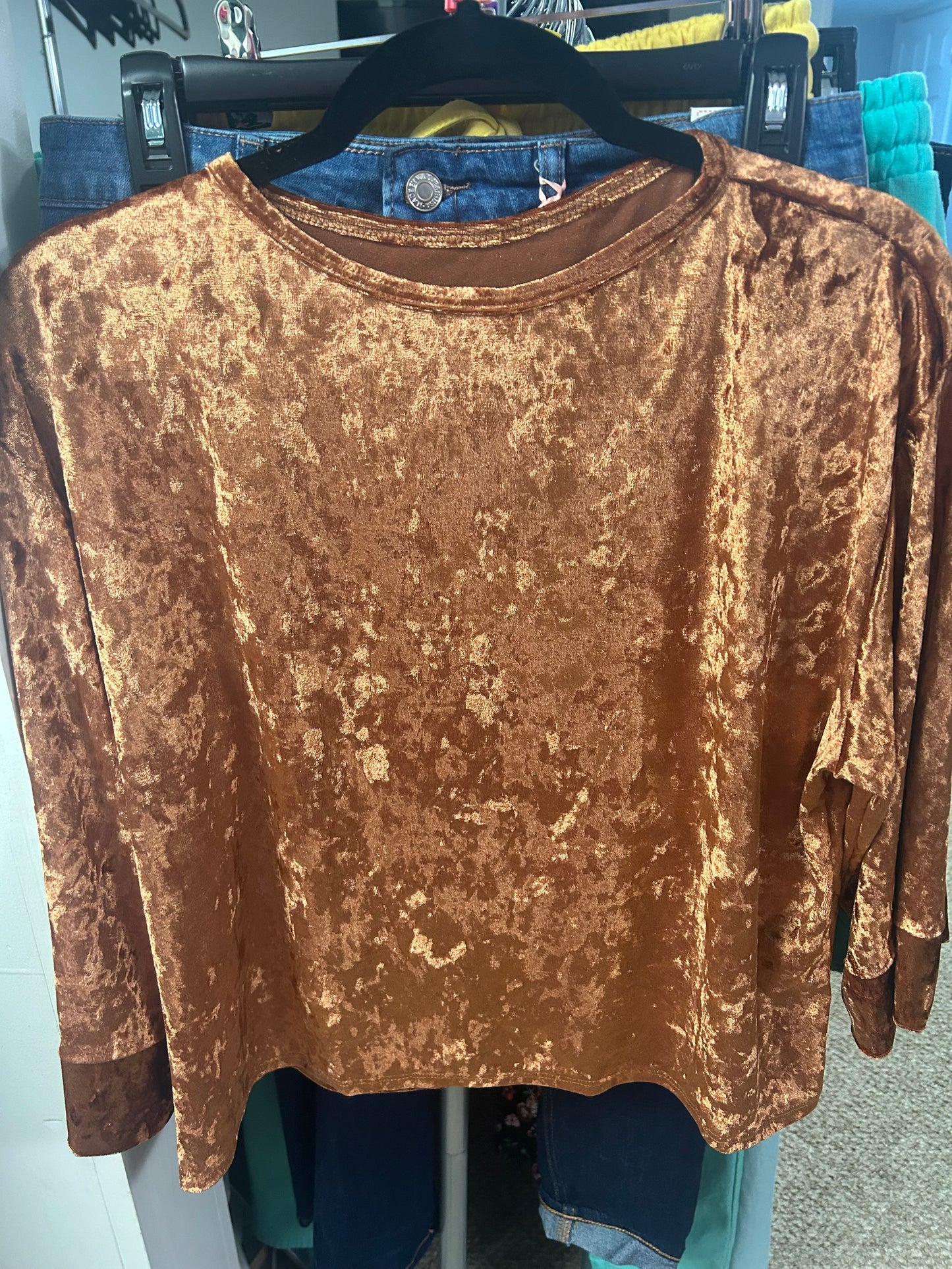 Velvet Crop Top