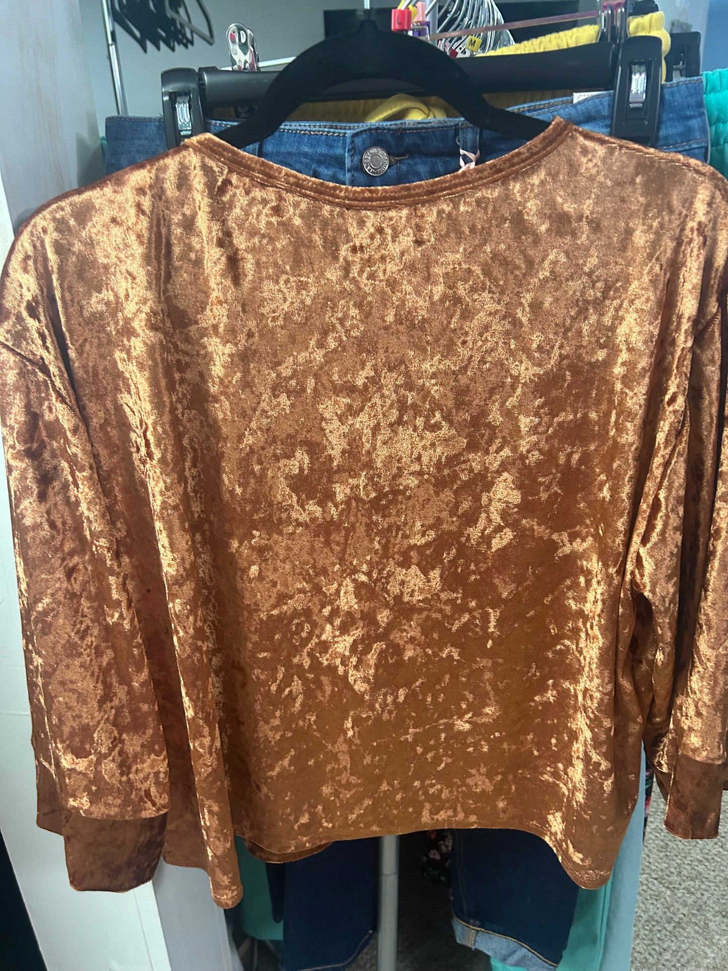 Velvet Crop Top