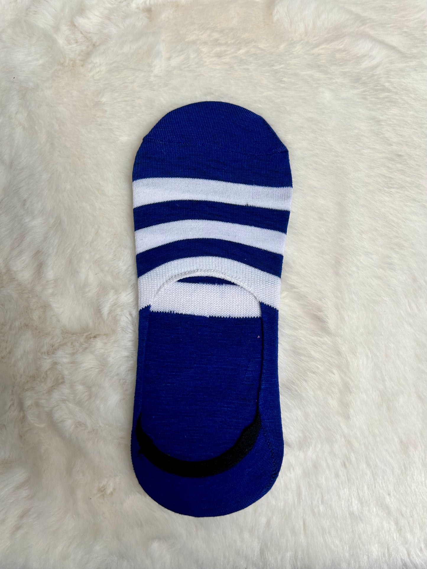 Mens Striped No Show Socks