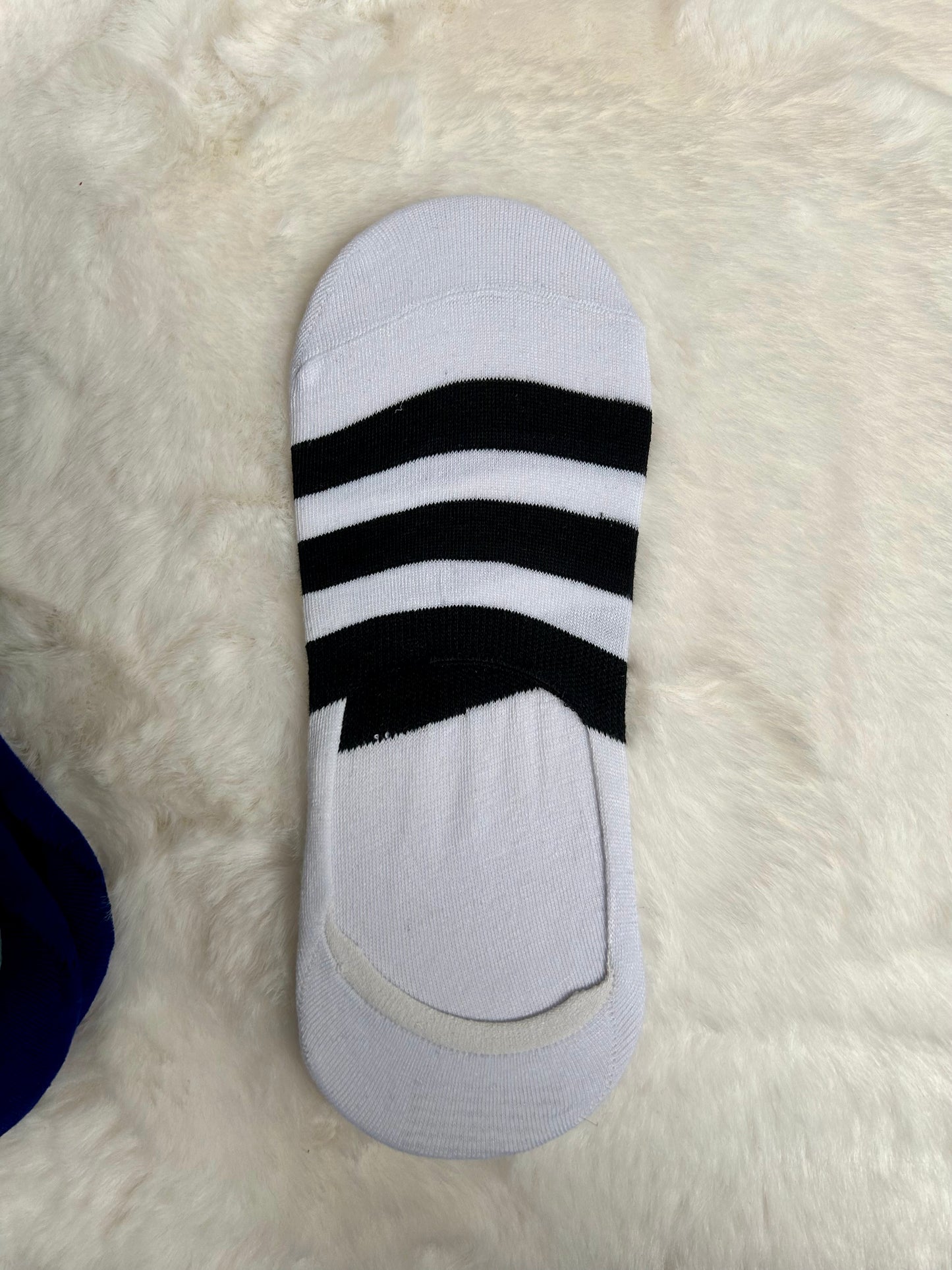 Mens Striped No Show Socks