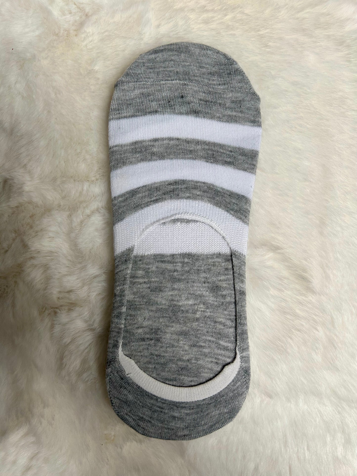 Mens Striped No Show Socks