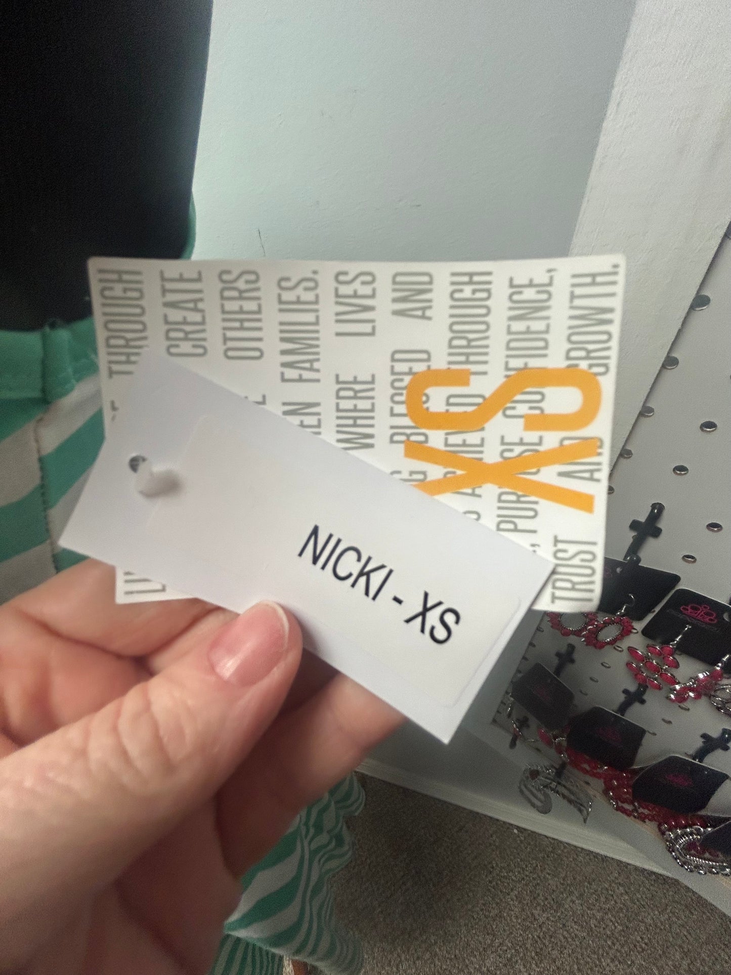 Lularoe Nicki-Green Stripe