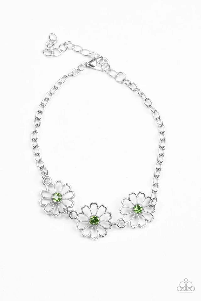 Dancing Daffodils Bracelet-Green