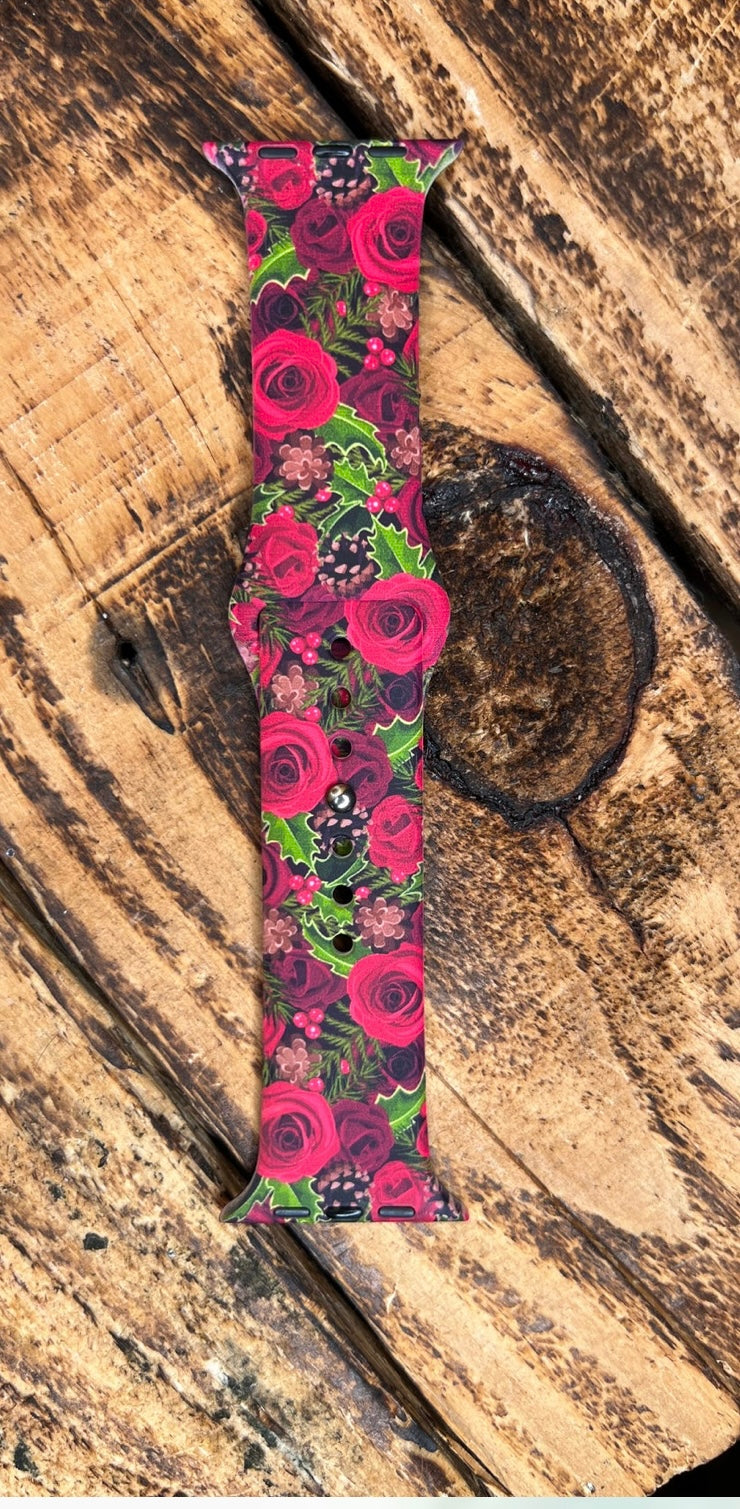 Floral Print Apple Watch Bands