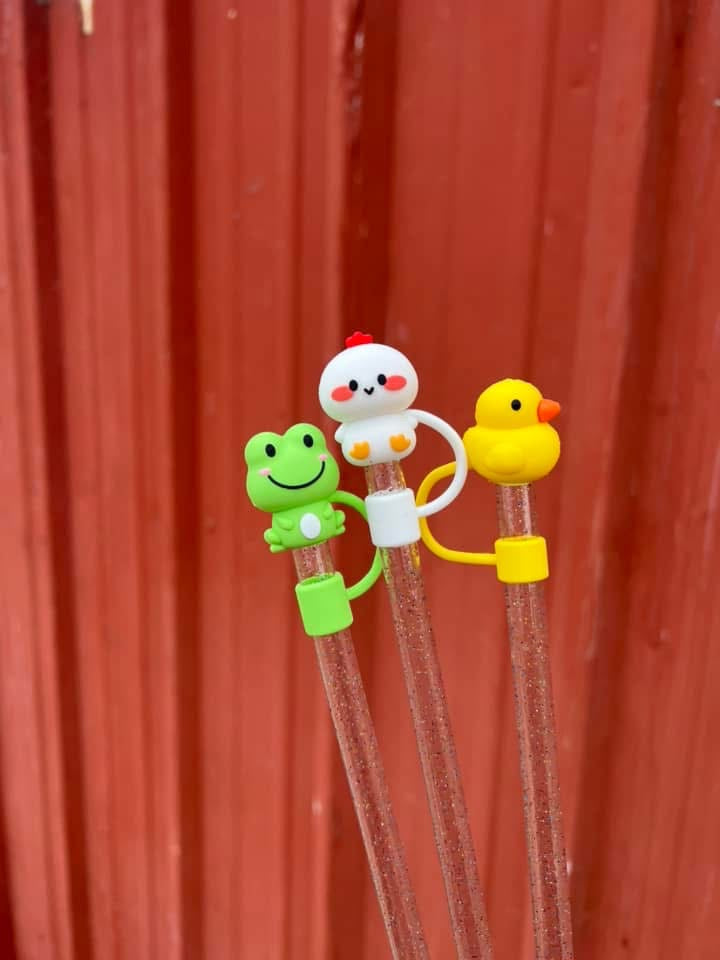 3-D Straw Toppers