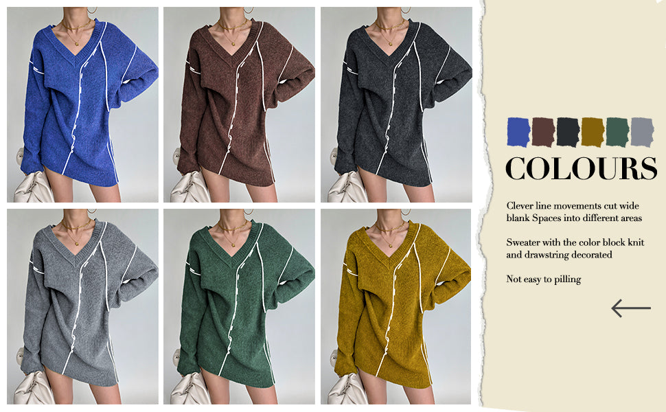 Yesno Oversized Sweater W/Stitching